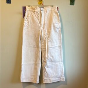 Everlane Cream Wide-Leg Pants